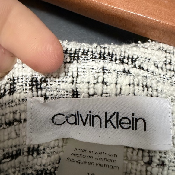 Calvin Klein White and Gray Mini Dress - Picture 11 of 13